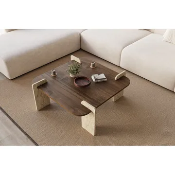 Lorvenor Sofabord 90 cm - Mørkebrun - Møbler - Bord - Sofabord & salongbord
