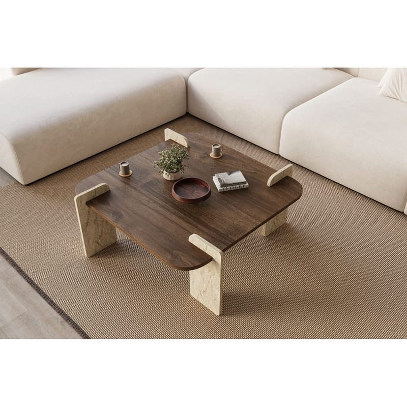 Lorvenor Sofabord 90 cm - Mørkebrun - Møbler - Bord - Sofabord & salongbord