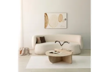 Louvrall Sofabord 90 cm - Beige - Møbler - Bord - Sofabord & salongbord