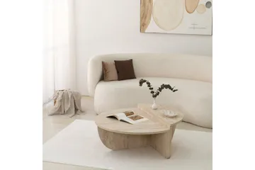 Louvrall Sofabord 90 cm - Beige - Møbler - Bord - Sofabord & salongbord