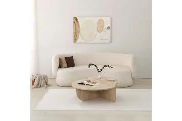 Louvrall Sofabord 90 cm - Beige - Møbler - Bord - Sofabord & salongbord