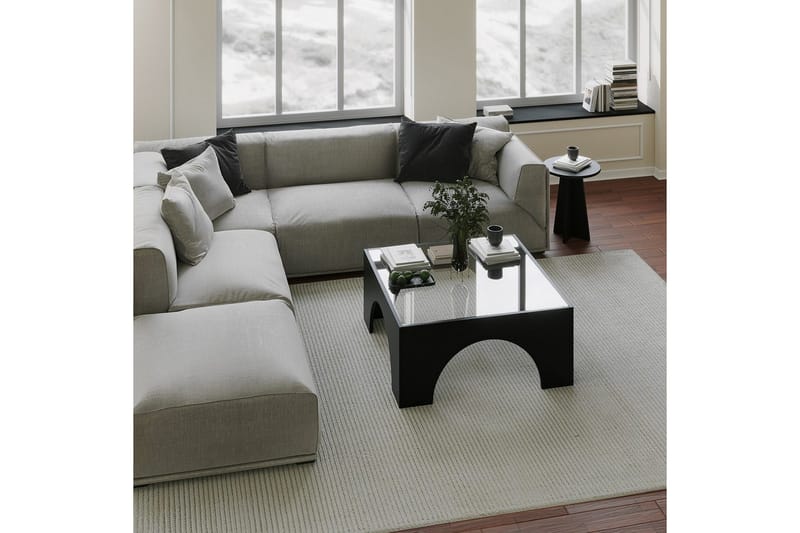 Lowan Stuebord 80 cm - Sort - Møbler - Bord - Sofabord & salongbord