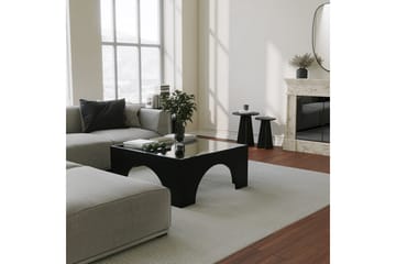 Lowan Stuebord 80 cm - Sort - Møbler - Bord - Sofabord & salongbord