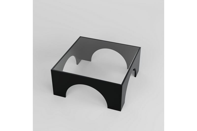 Lowan Stuebord 80 cm - Sort - Møbler - Bord - Sofabord & salongbord