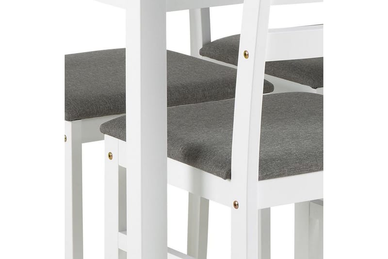Lumino Spisegruppe 110 Cm + 4 Spisestoler - Hvit - Møbler - Bord - Spisegruppe