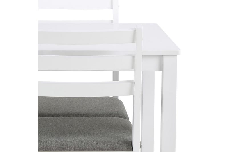 Lumino Spisegruppe 110 Cm + 4 Spisestoler - Hvit - Møbler - Bord - Spisegruppe
