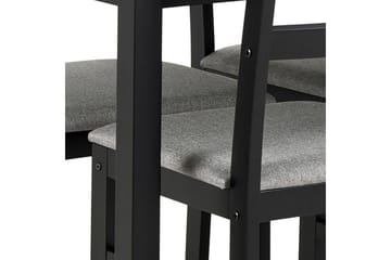 Lumino Spisegruppe 110 Cm + 4 Spisestoler - Svart - Møbler - Bord - Spisegruppe