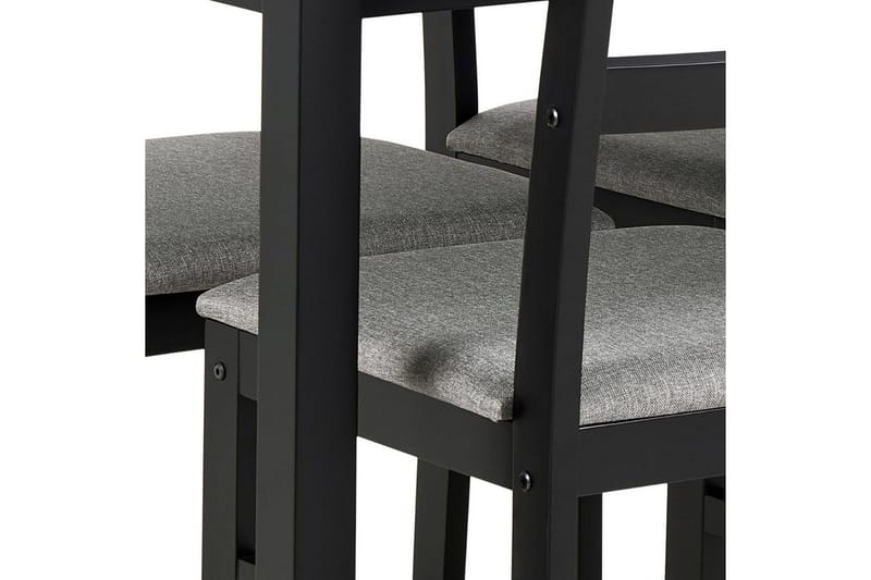 Lumino Spisegruppe 110 Cm + 4 Spisestoler - Svart - Møbler - Bord - Spisegruppe