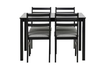 Lumino Spisegruppe 110 Cm + 4 Spisestoler - Svart - Møbler - Bord - Spisegruppe