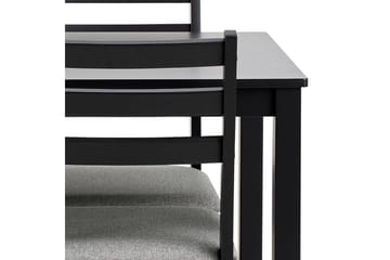 Lumino Spisegruppe 110 Cm + 4 Spisestoler - Svart - Møbler - Bord - Spisegruppe