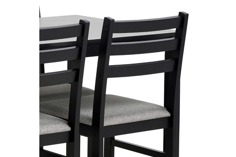 Lumino Spisegruppe 110 Cm + 4 Spisestoler - Svart - Møbler - Bord - Spisegruppe