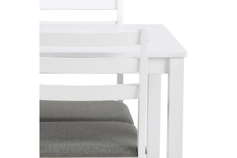Lumino Spisegruppe 110 Cm + 4 Spisestoler - Hvit - Møbler - Bord - Spisegruppe