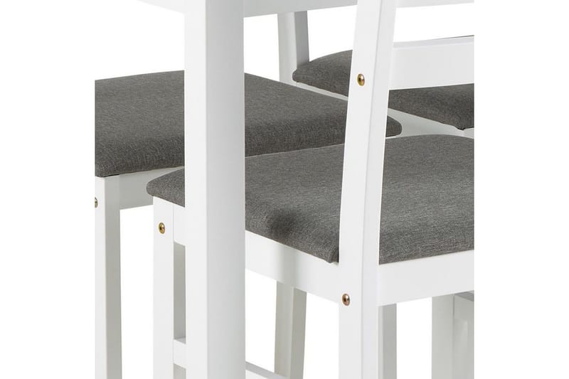 Lumino Spisegruppe 110 Cm + 4 Spisestoler - Hvit - Møbler - Bord - Spisegruppe