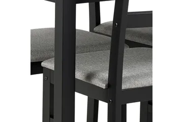 Lumino Spisegruppe 110 Cm + 4 Spisestoler - Svart - Møbler - Bord - Spisegruppe