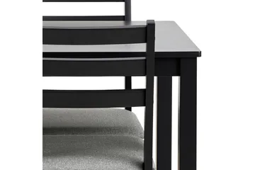 Lumino Spisegruppe 110 Cm + 4 Spisestoler - Svart - Møbler - Bord - Spisegruppe
