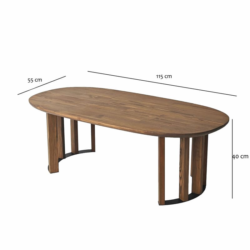 Lumor Sofabord 120x40x60 cm - Antrasitt - Møbler - Bord - Sofabord & salongbord