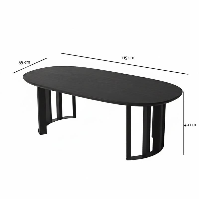 Lumor Sofabord 120x40x60 cm - Valnøtt - Møbler - Bord - Sofabord & salongbord