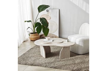 Lunor Sofabord 105 cm - Beige - Møbler - Bord - Sofabord & salongbord