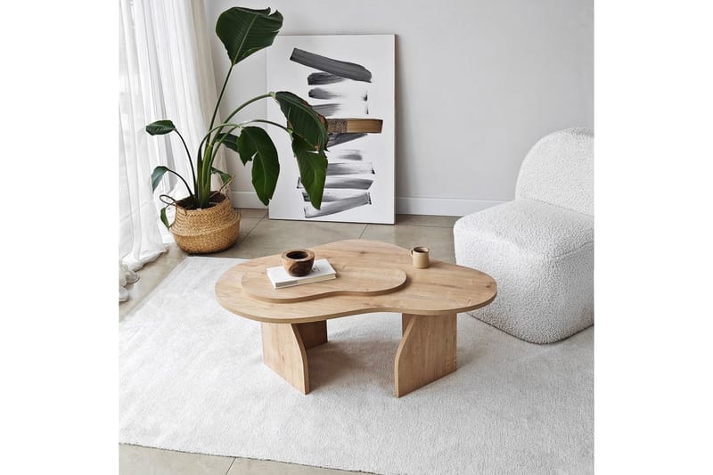 Lunor Sofabord 105 cm - Brun - Møbler - Bord - Sofabord & salongbord