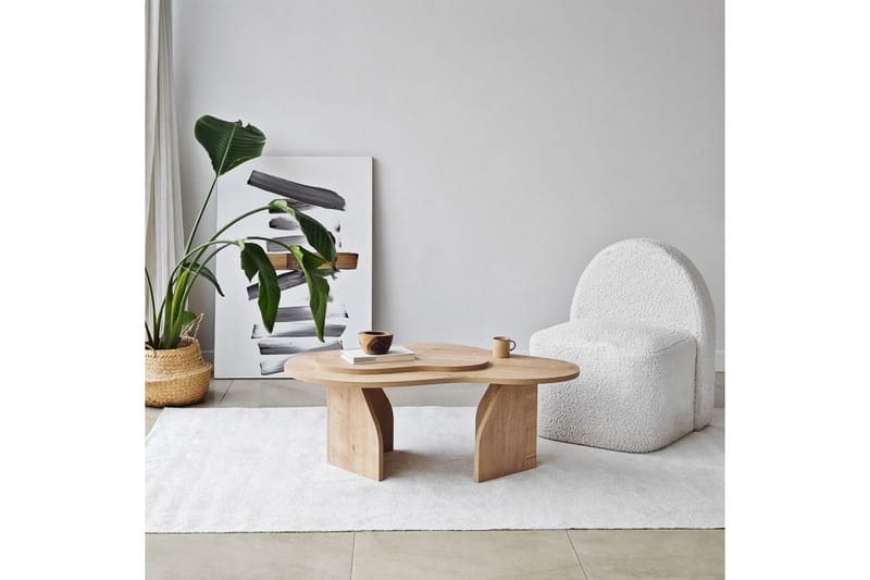 Lunor Sofabord 105 cm - Brun - Møbler - Bord - Sofabord & salongbord