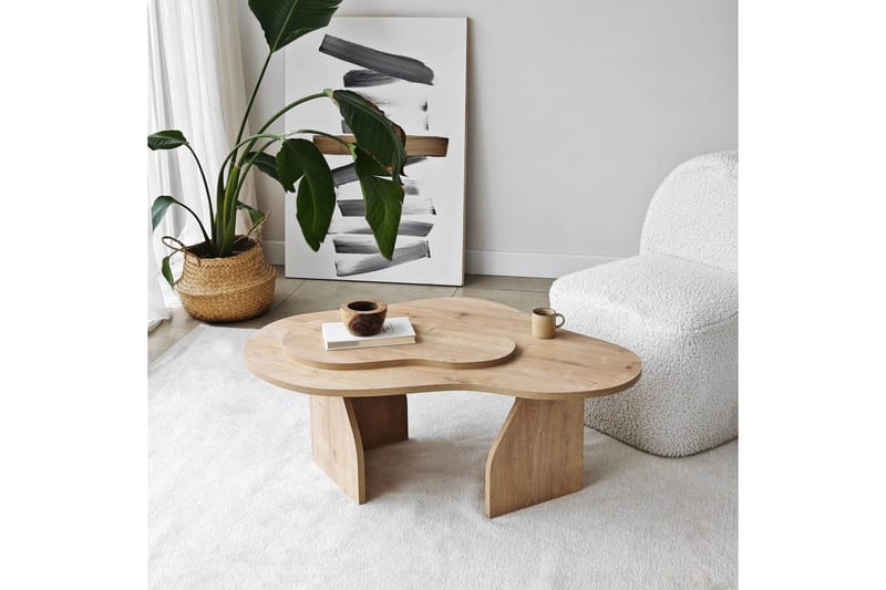 Lunor Sofabord 105 cm - Brun - Møbler - Bord - Sofabord & salongbord