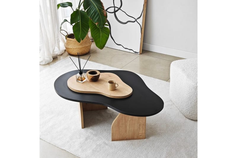 Lunor Sofabord 105 cm - Svart - Møbler - Bord - Sofabord & salongbord