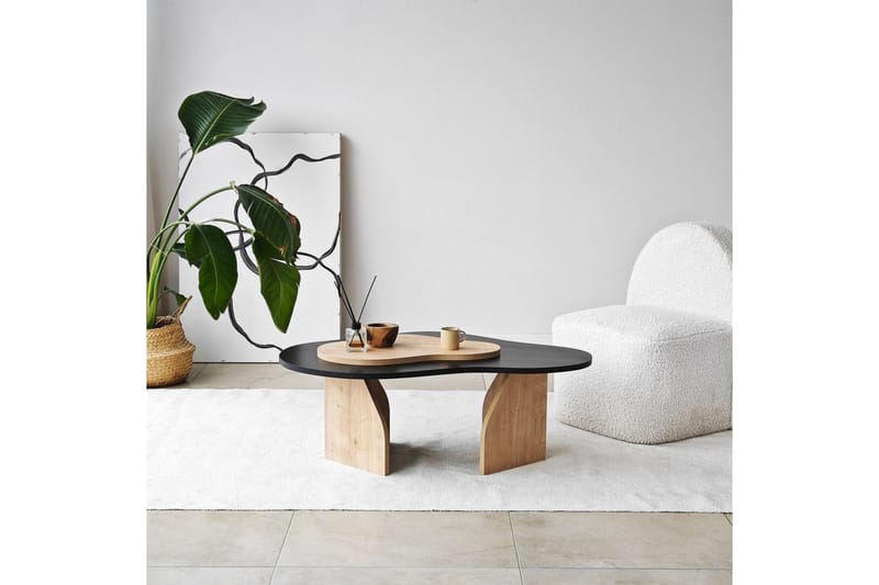 Lunor Sofabord 105 cm - Svart - Møbler - Bord - Sofabord & salongbord