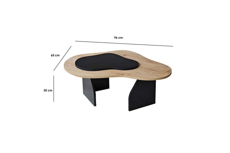 Lunor Sofabord 105 cm - Svart - Møbler - Bord - Sofabord & salongbord
