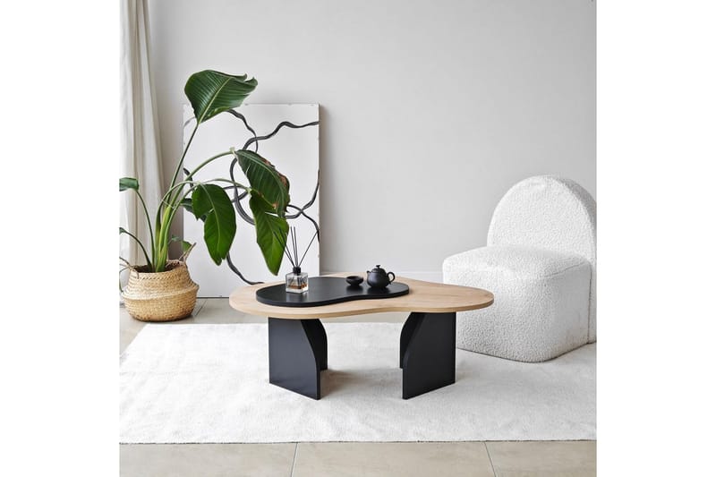 Lunor Sofabord 105 cm - Svart - Møbler - Bord - Sofabord & salongbord