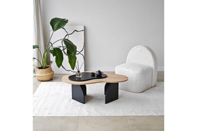 Lunor Sofabord 105 cm - Svart - Møbler - Bord - Sofabord & salongbord