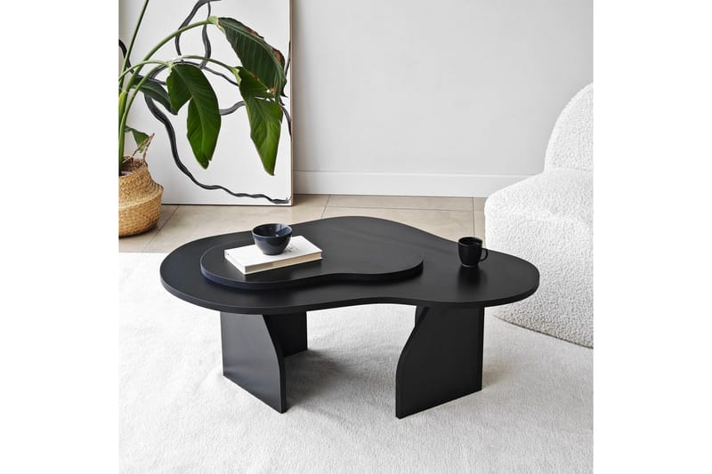 Lunor Sofabord 105 cm - Svart - Møbler - Bord - Sofabord & salongbord
