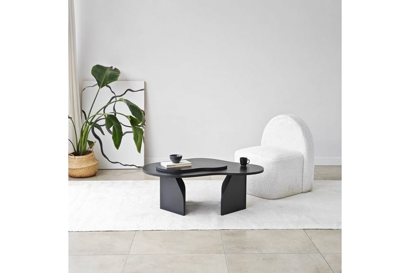 Lunor Sofabord 105 cm - Svart - Møbler - Bord - Sofabord & salongbord