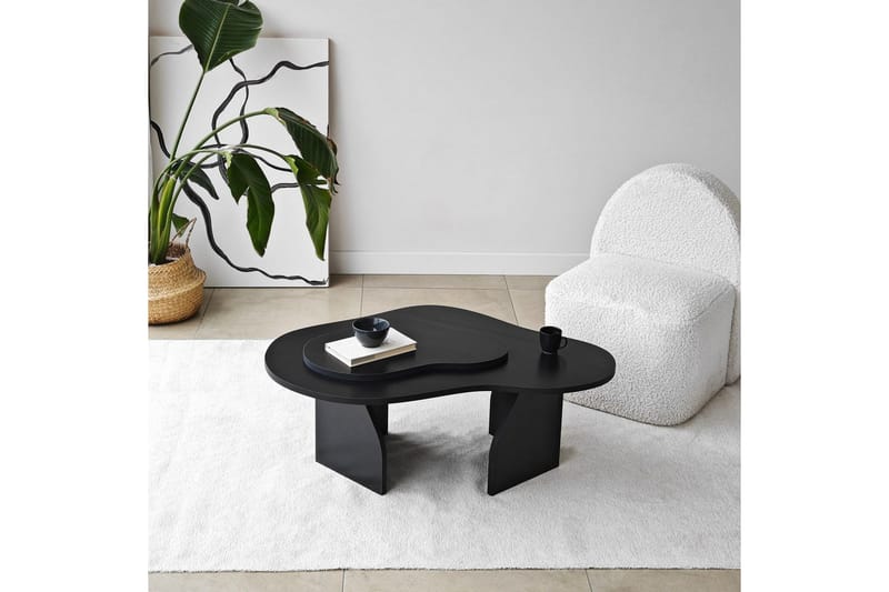 Lunor Sofabord 105 cm - Svart - Møbler - Bord - Sofabord & salongbord