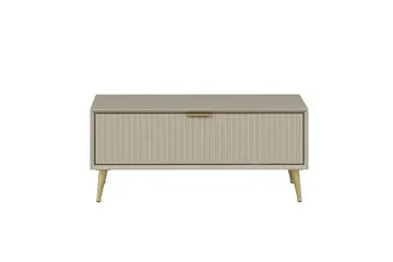 Luxe 90 cm Rektangulært Salongbord med Skuffer i Tre - Beige - Møbler - Bord - Sofabord & salongbord