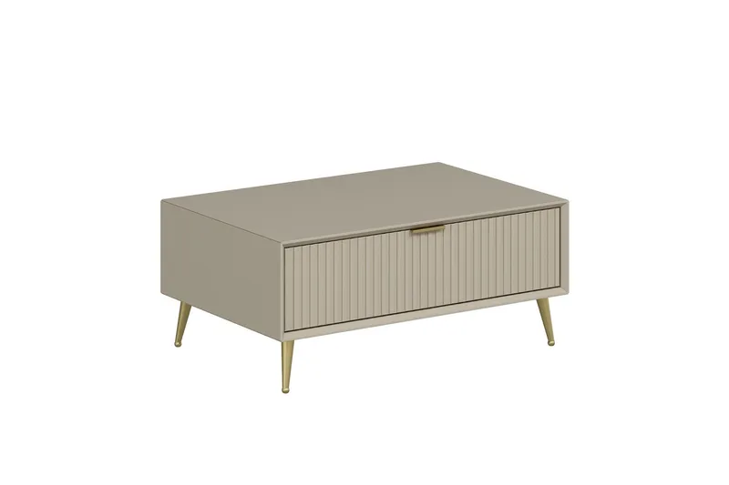 Luxe Sofabord 90 cm - Sandstein - Møbler - Bord - Sofabord & salongbord