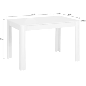 Lynn Rektangulært Spisebord 120 cm i Tre - Beige - Møbler - Bord - Spisebord & kjøkkenbord