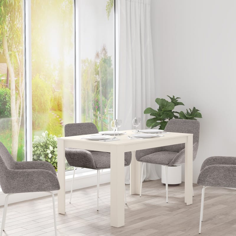 Lynn Rektangulært Spisebord 120 cm i Tre - Beige - Møbler - Bord - Spisebord & kjøkkenbord