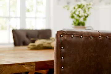 Lyon uttrekkbar spisegruppe 200 cm med 6 Tuva lenestoler - Natur/Brun - Møbler - Bord - Spisegruppe