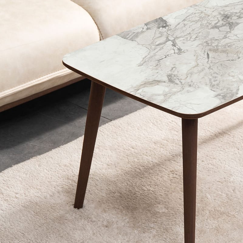 Lyvenn sofabord 100 cm rektangulært - Hvit - Møbler - Bord - Sofabord & salongbord