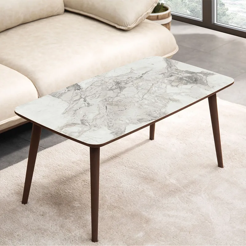 Lyvenn sofabord 100 cm rektangulært - Hvit - Møbler - Bord - Sofabord & salongbord