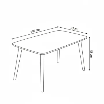 Lyvenn sofabord 100 cm rektangulært - Hvit - Møbler - Bord - Sofabord & salongbord