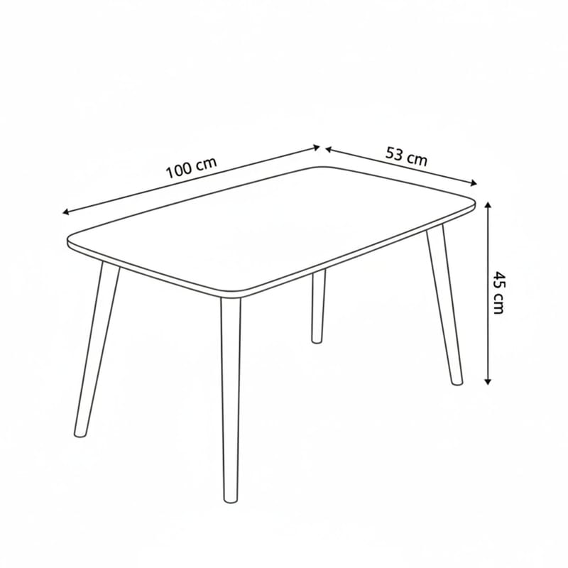 Lyvenn sofabord 100 cm rektangulært - Valnøtt - Møbler - Bord - Sofabord & salongbord