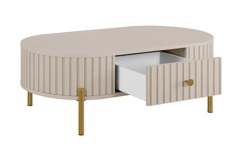 Maggio Sofabord 100x55 cm - Hvit - Møbler - Bord - Sofabord & salongbord