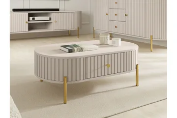 Maggio Sofabord 100x55 cm - Hvit - Møbler - Bord - Sofabord & salongbord