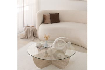 Makhan Sofabord 90 cm - Beige - Møbler - Bord - Sofabord & salongbord