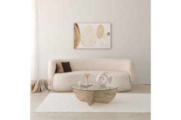 Makhan Sofabord 90 cm - Beige - Møbler - Bord - Sofabord & salongbord