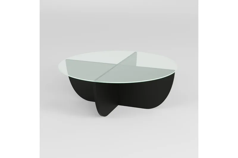 Makhan Sofabord 90 cm, Svart