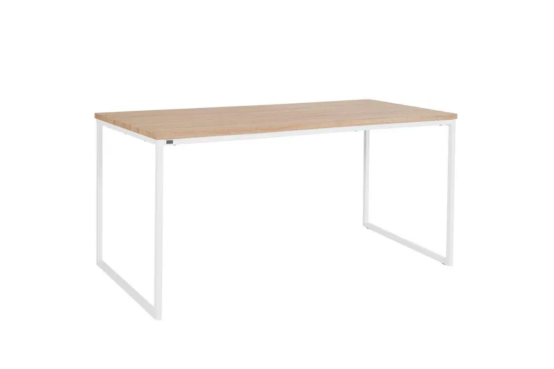 Mali Rektangulært Spisebord 180 cm i Tre med Eikeutseende, Hvit|Beige