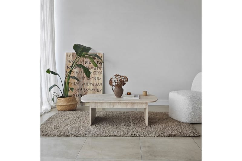 Malo Sofabord 105 cm - Beige - Møbler - Bord - Sofabord & salongbord