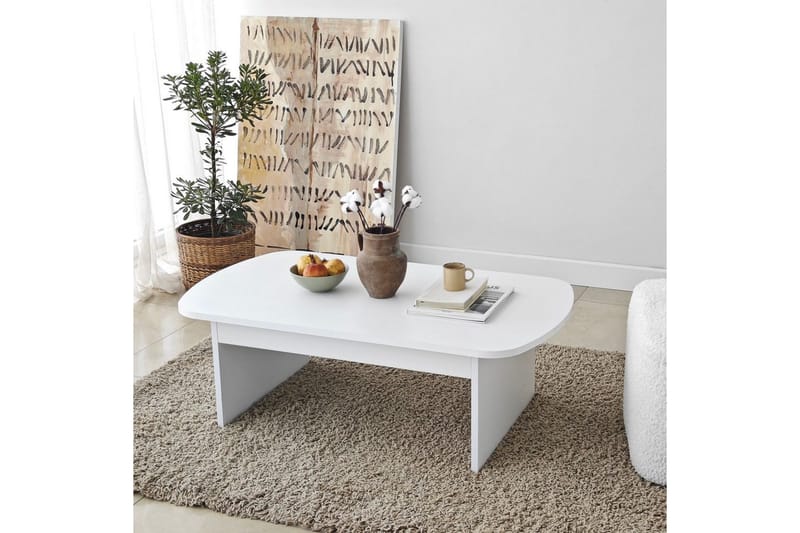 Malo Sofabord 105 cm - Hvit - Møbler - Bord - Sofabord & salongbord